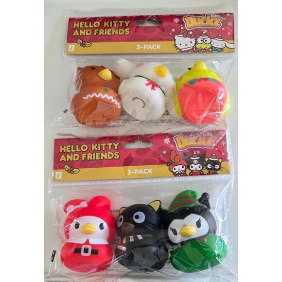 Lot of 2, Sanrio Hello Kitty Duck'z 3-Pack - Picture 1 of 1